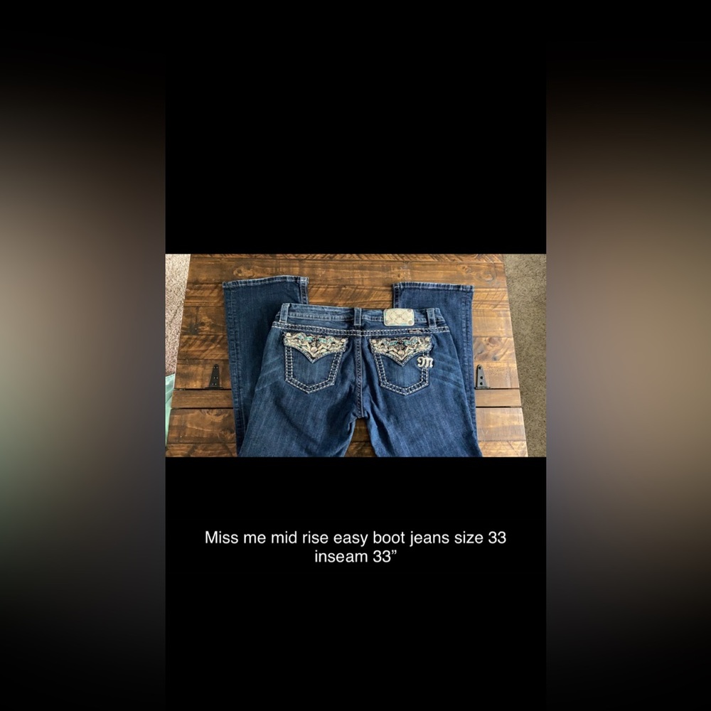 Miss me easy boot jeans size 33